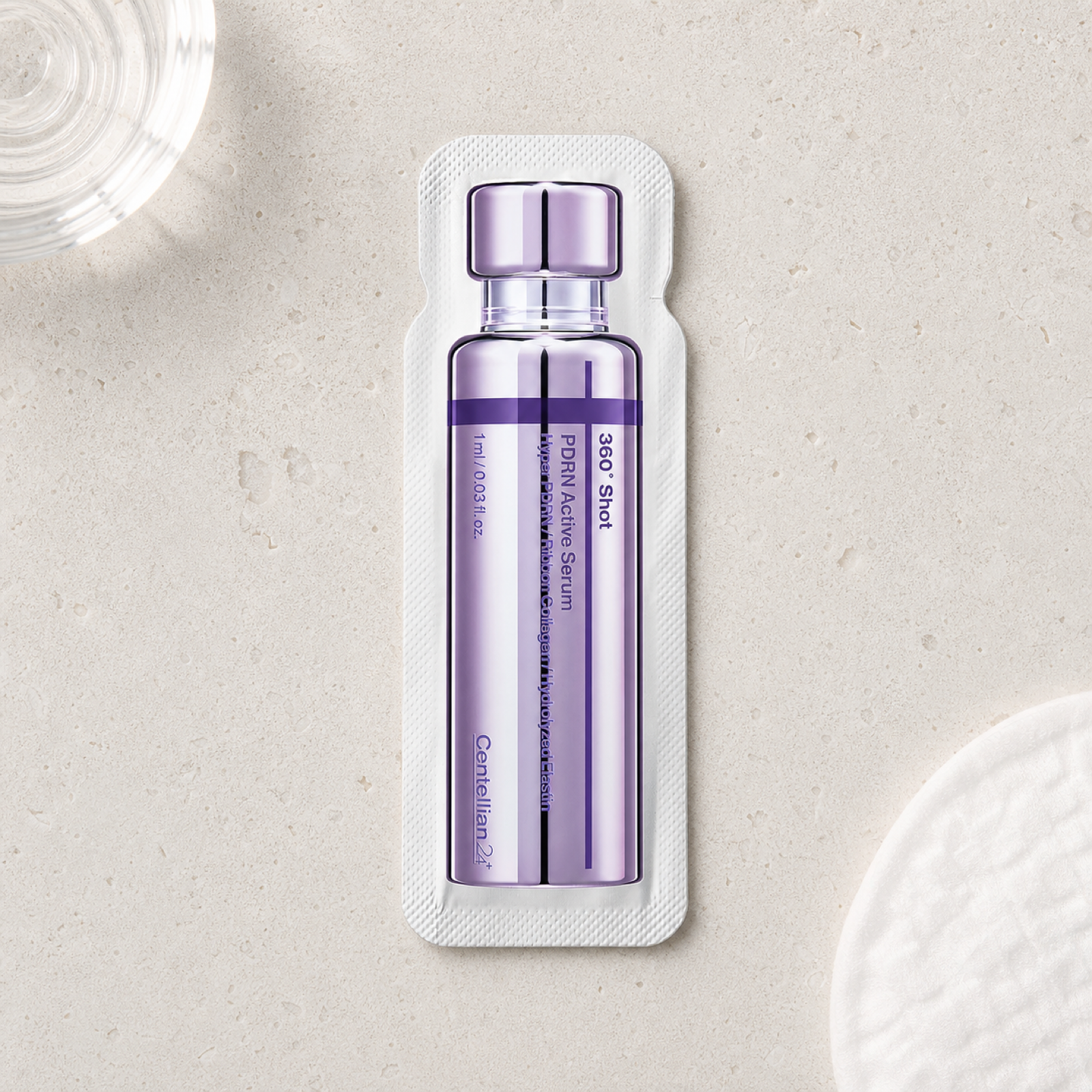 [Centellian24] 360 Shot PDRN Active Serum 1ml + Madeca Cream Time Reverse 1ml - Routine still life PDP image