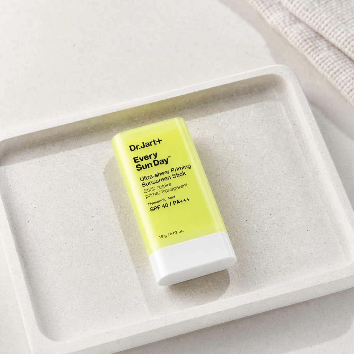 [Dr.Jart+] Every Sun Day™ Invisible Priming Korean Sunscreen Stick SPF40 PA+++ 19g - Routine still life PDP image