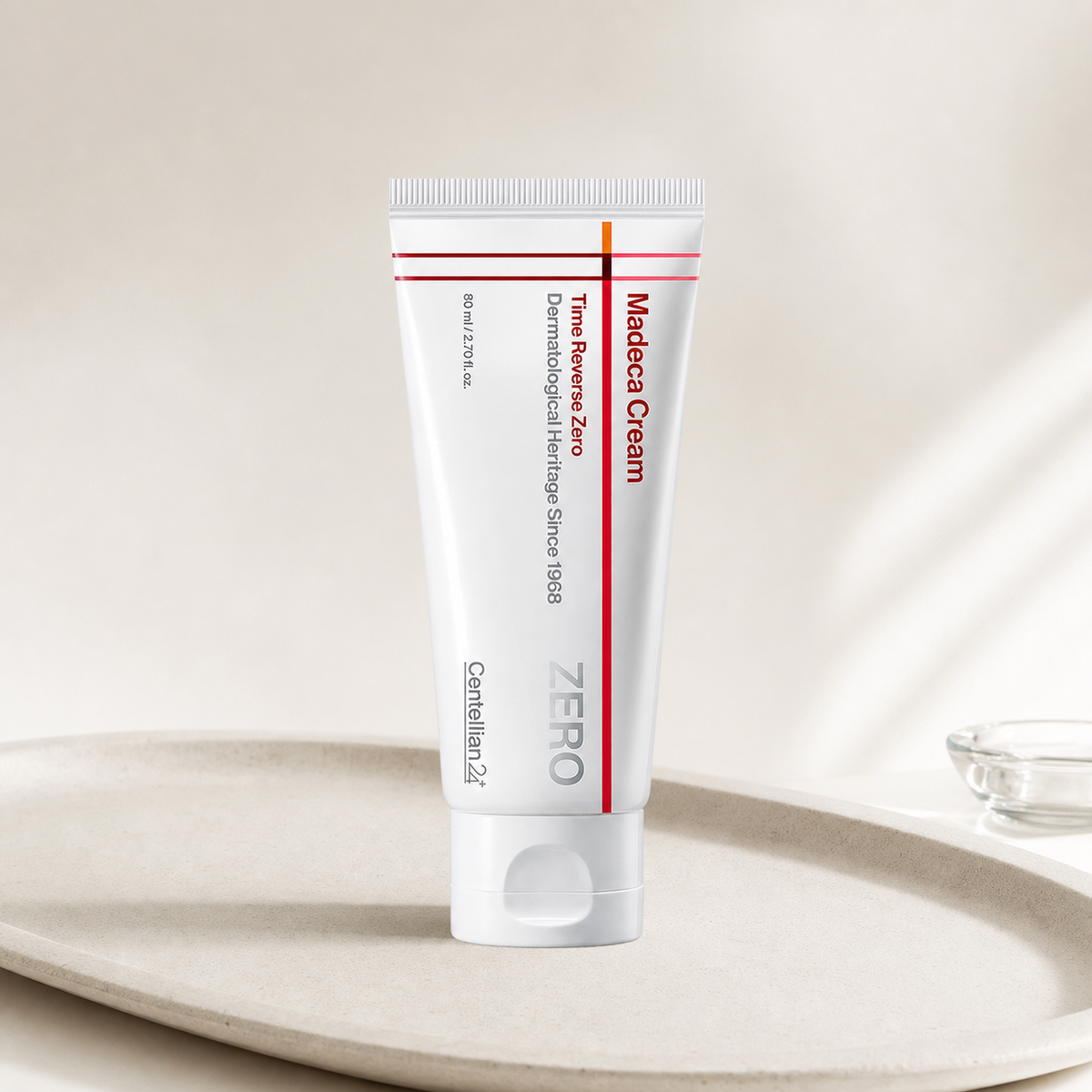 [Centellian24] Madeca Cream Time Reverse Zero 80ml_MX - Routine still life PDP image
