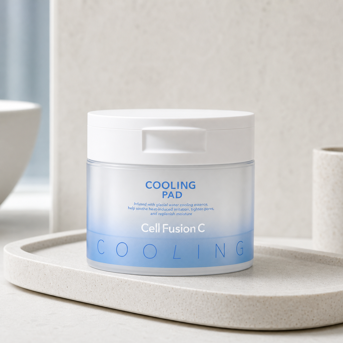 [CellFusionC] Post Alpha Cooling Pad - 70 Pads_MX - Routine still life PDP image