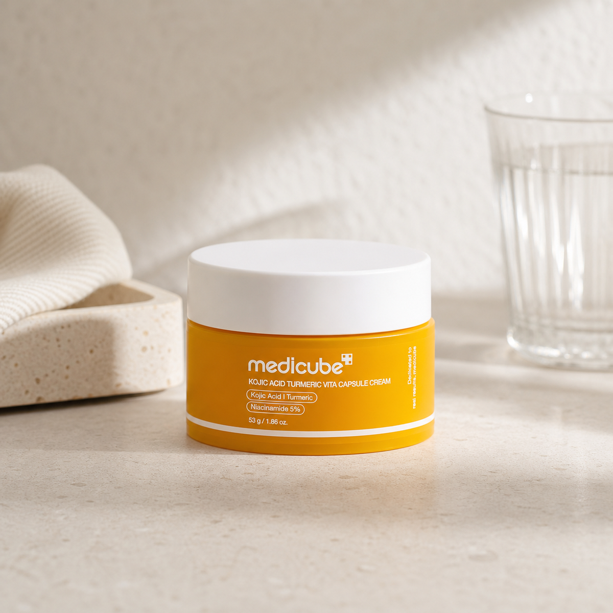 [Medicube] Kojic Acid Turmeric Vita Capsule Cream 53g - Routine still life PDP image
