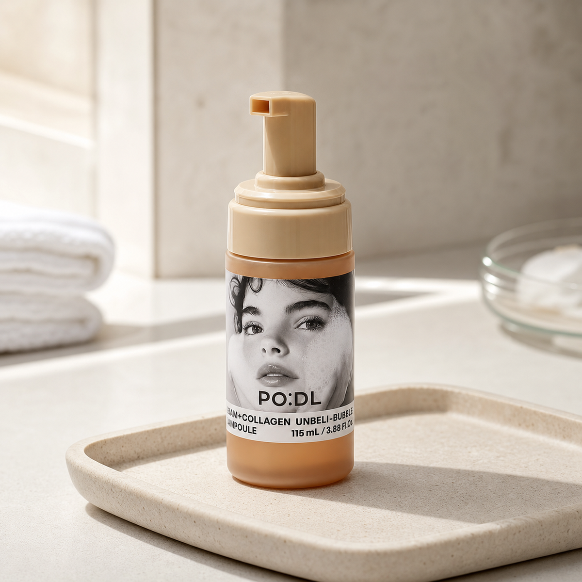 [PO:DL] Bam Collagen Unbeli Bubble Ampoule 115ml - Routine still life PDP image