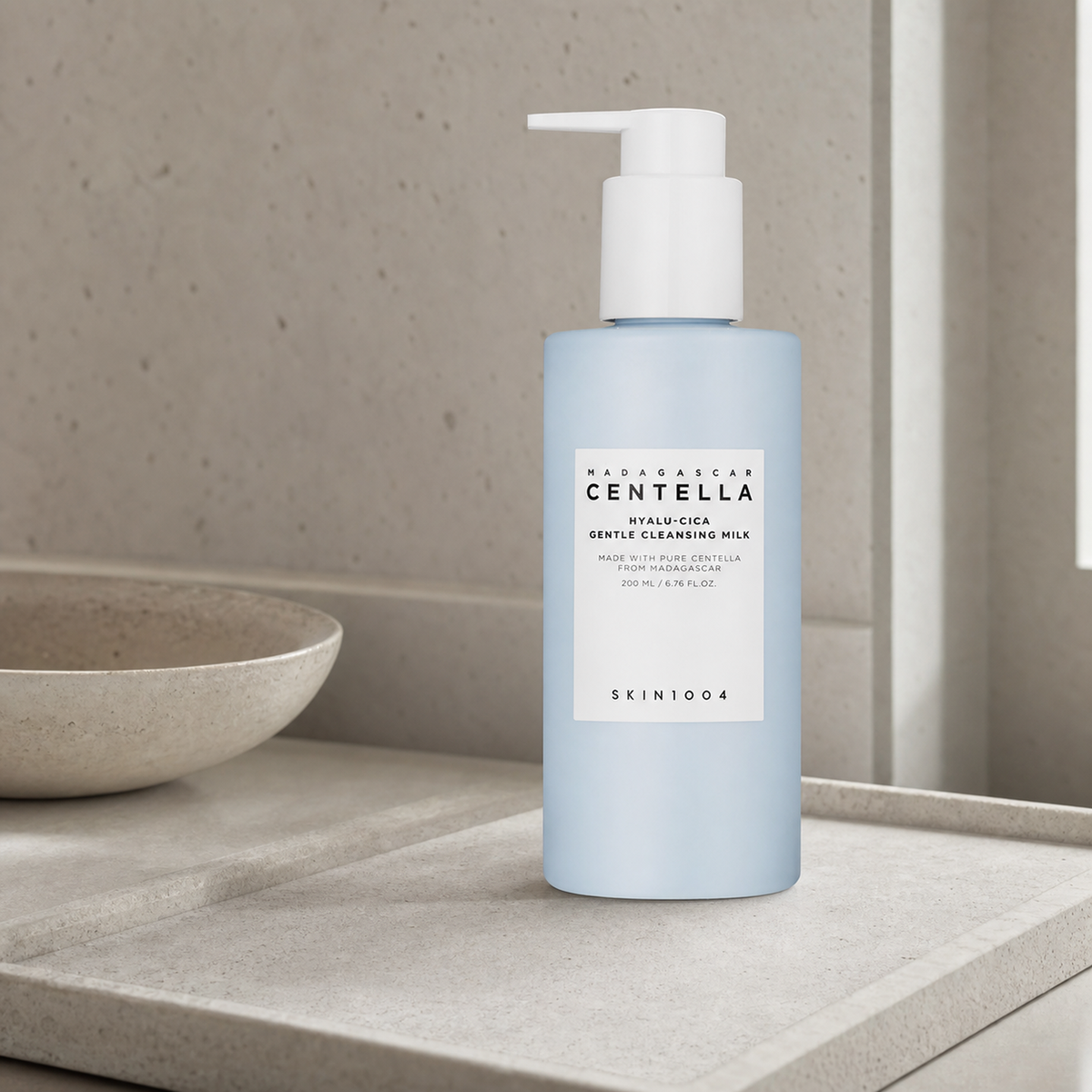 [SKIN1004] Madagascar Centella Hyalu-Cica Gentle Cleansing Milk 200ml - Routine still life PDP image