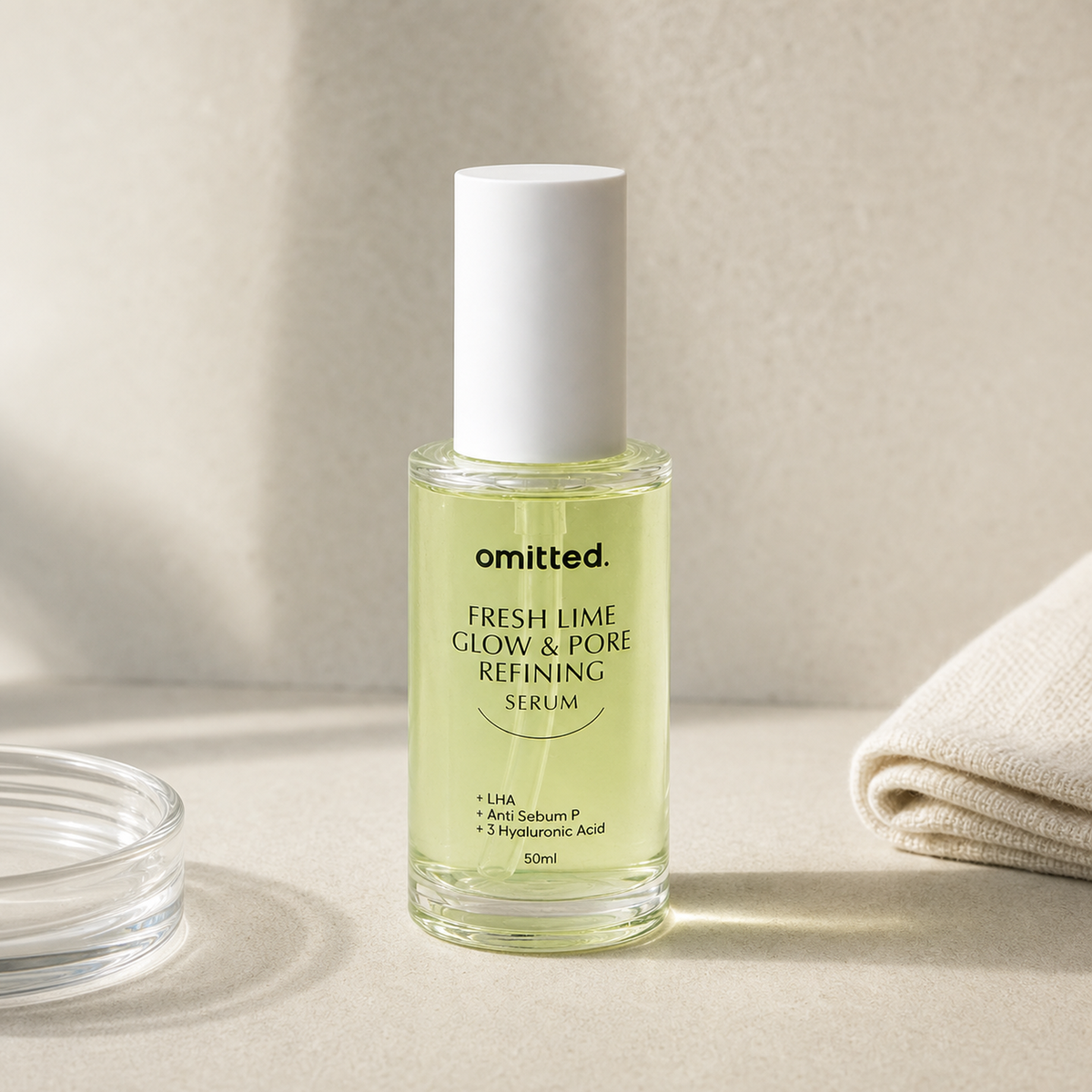 [Omitted] Fresh Lime Glow & Pore Refining Serum 50ml - Routine still life PDP image