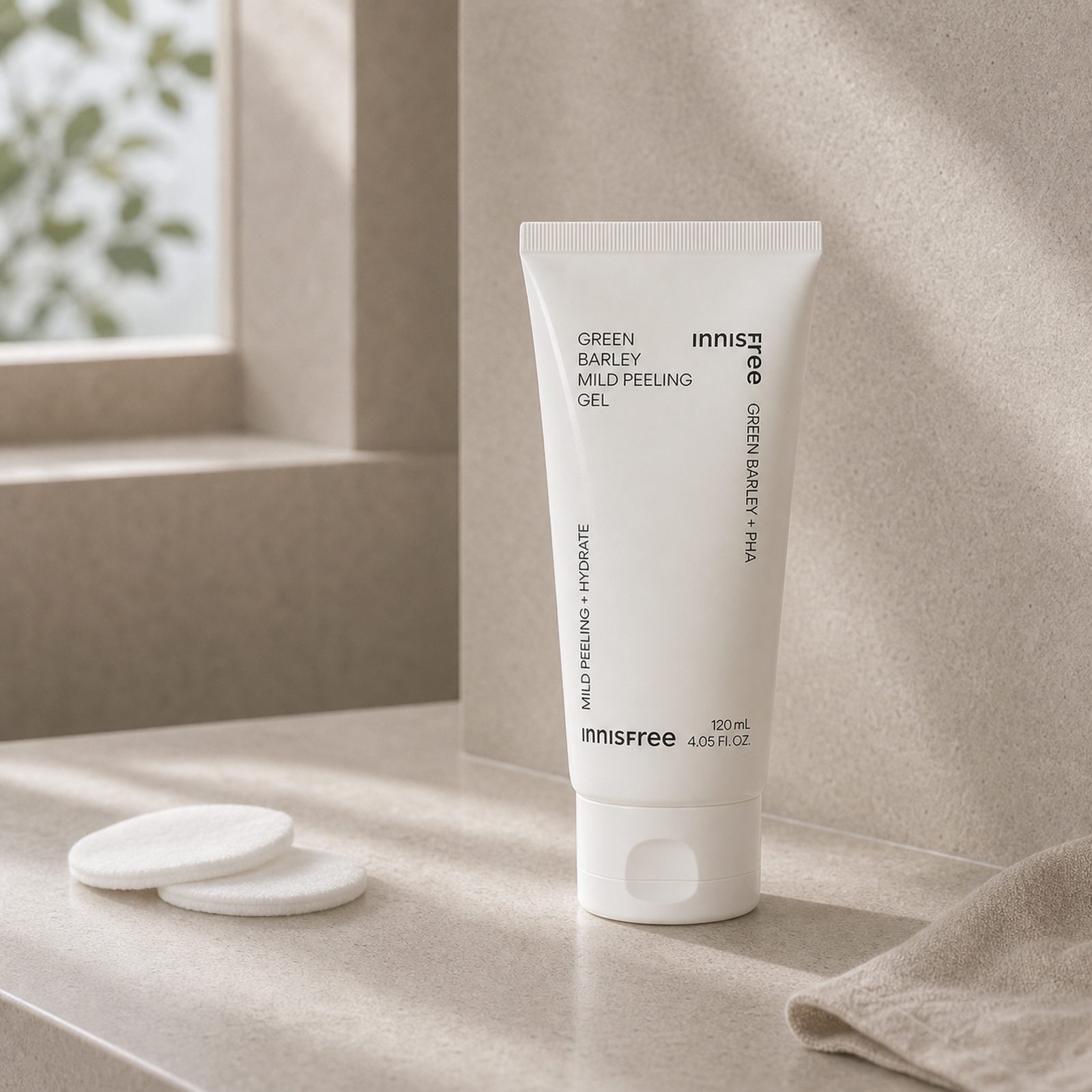 [Innisfree] Green Barley Gommage Peeling Gel 120ml - Routine still life PDP image