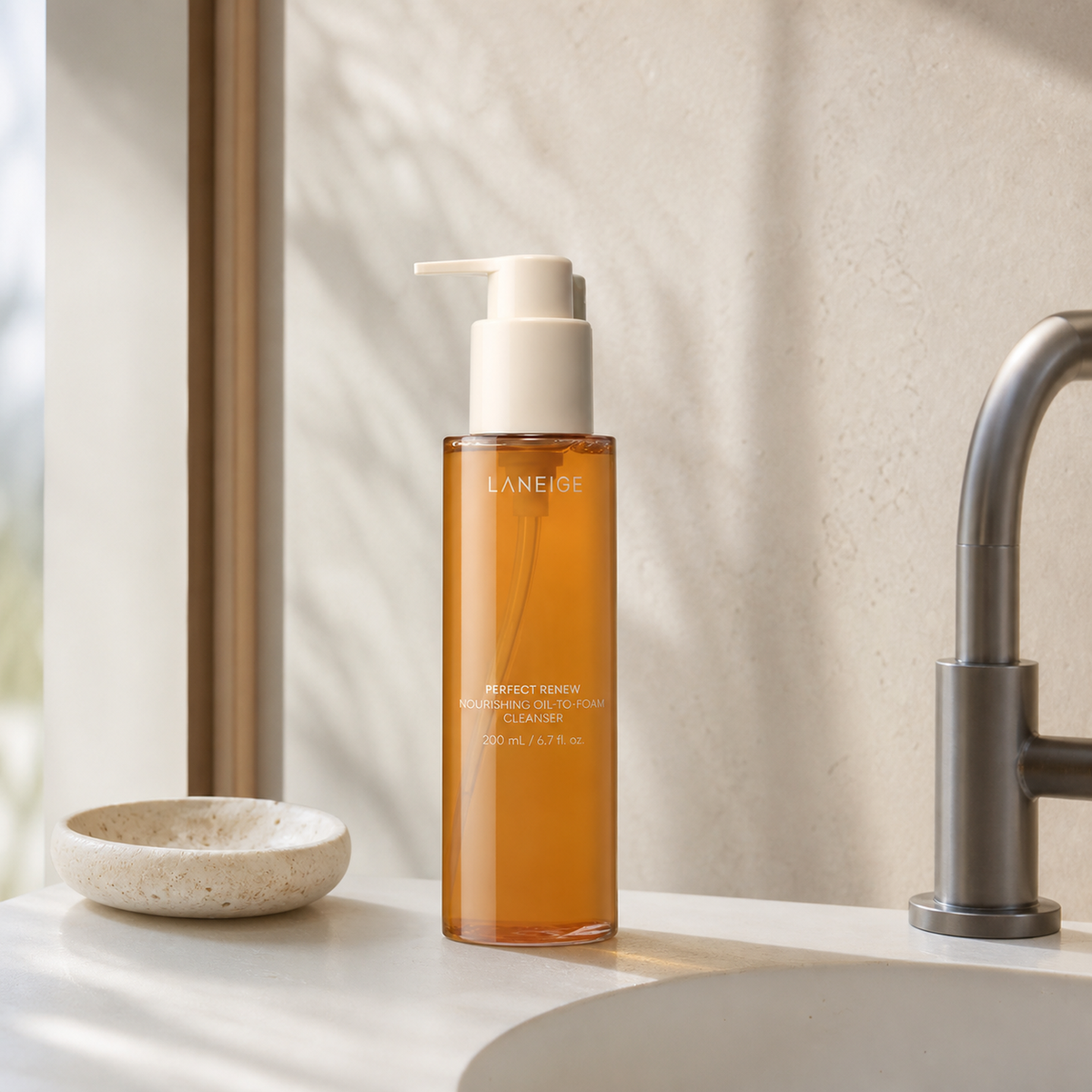 [Laneige] Perfect Renew Nourishing Oil-To-Foam Cleanser 200ml - Routine still life PDP image