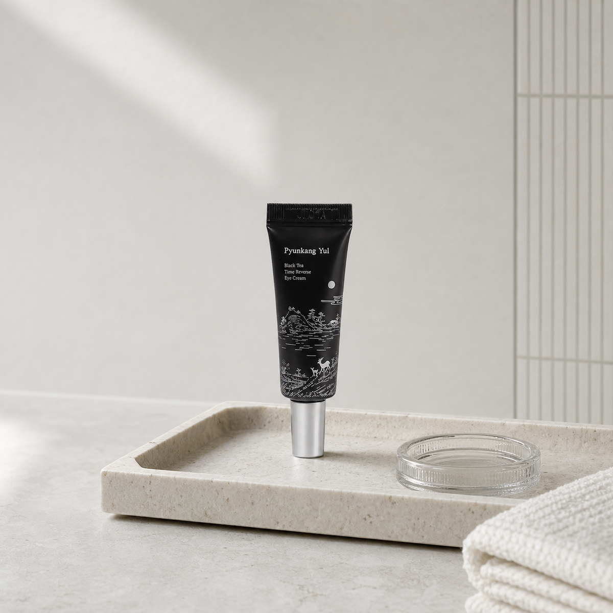[PyunkangYul] Black Tea Time Reverse Eye Cream 9ml - Routine still life PDP image