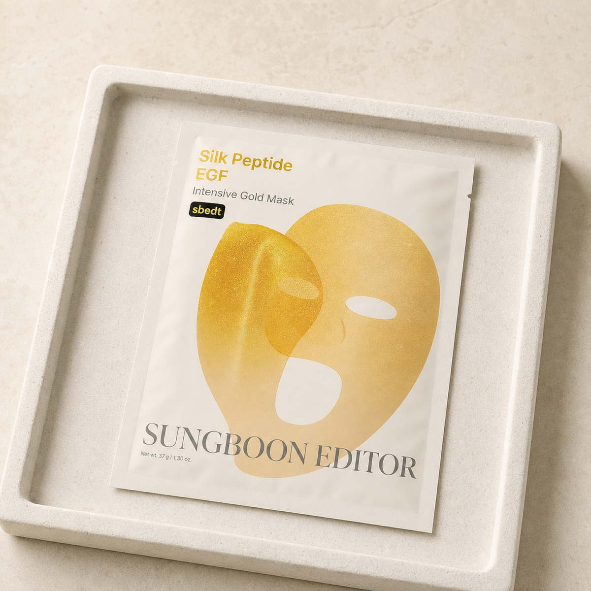[SUNGBOON EDITOR]Silk Peptide EGF Intensive Gold Mask 37g*4ea - Routine still life PDP image