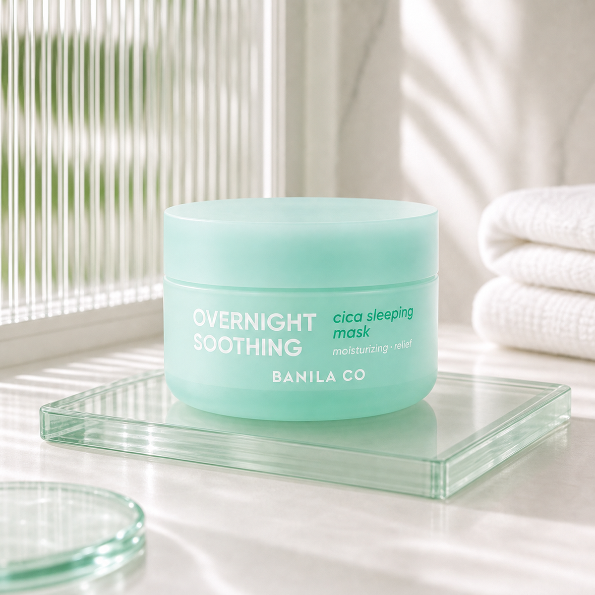 [Banilaco] Overnight Soothing Cica Sleeping Mask 100ml - Routine still life PDP image