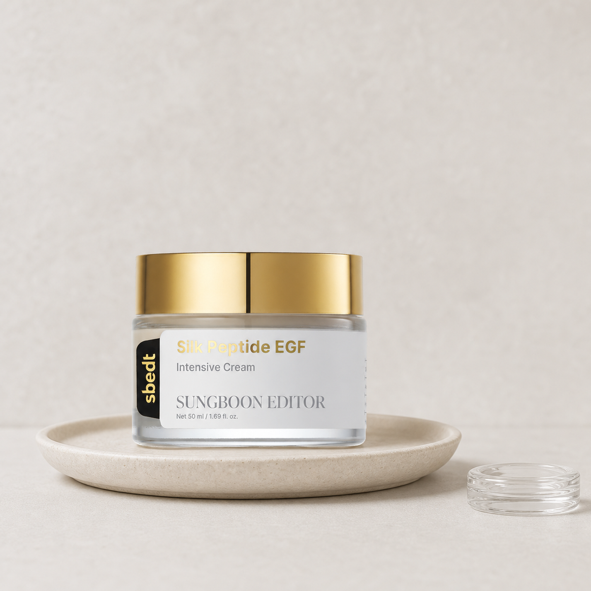 [SUNGBOON EDITOR] Silk Peptide EGF Intensive Cream 50ml - Routine still life PDP image