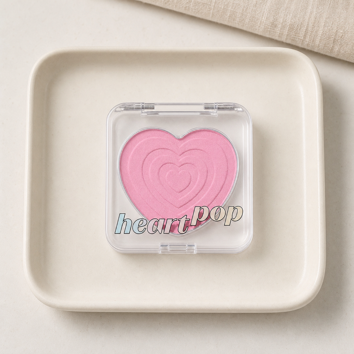 [Etudehouse] Sarr Sweeties Heart Pop Blusher 4g - Cool Punch Ade - Routine still life PDP image