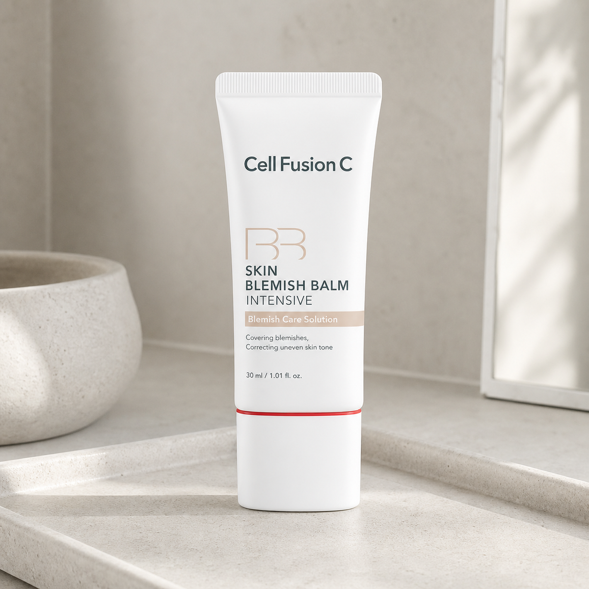 [CellFusionC] Skin Blemish Balm Intensive 30ml - Signature Beige_MX - Routine still life PDP image