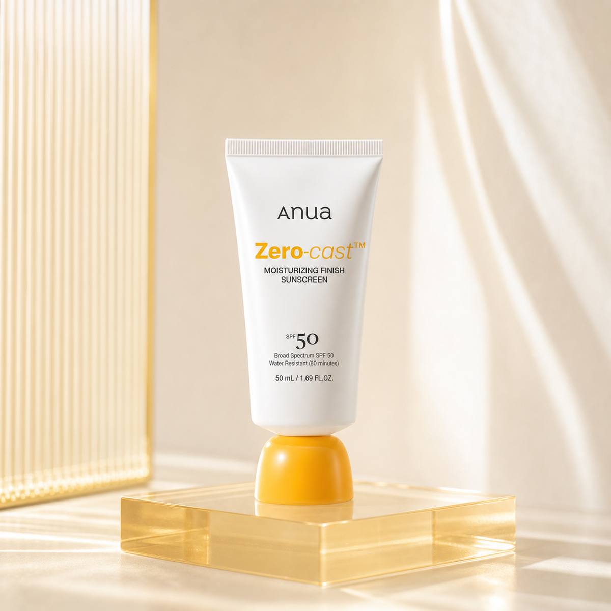 [ANUA] Zero-cast Moisturizing Finish Sunscreen 50ml - Premium product display PDP image