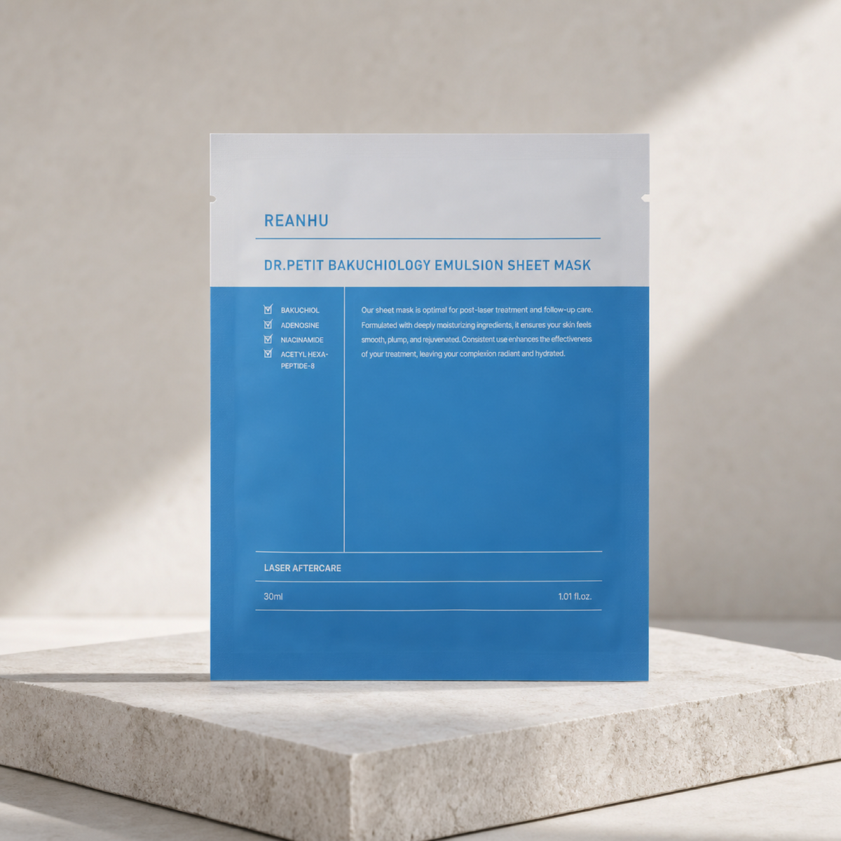 [Dr.petit] Reanhu Bakuchiol Emulsion Sheet Mask 30ml 3ea - Premium product display PDP image