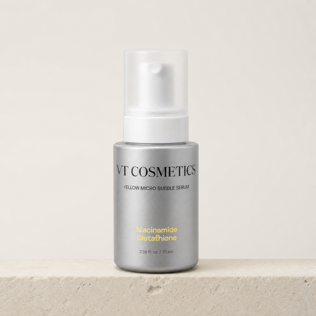 [VT Cosmetics] Niacinamide Glutathione Yellow Micro Bubble Serum 70ml - Premium product display PDP image