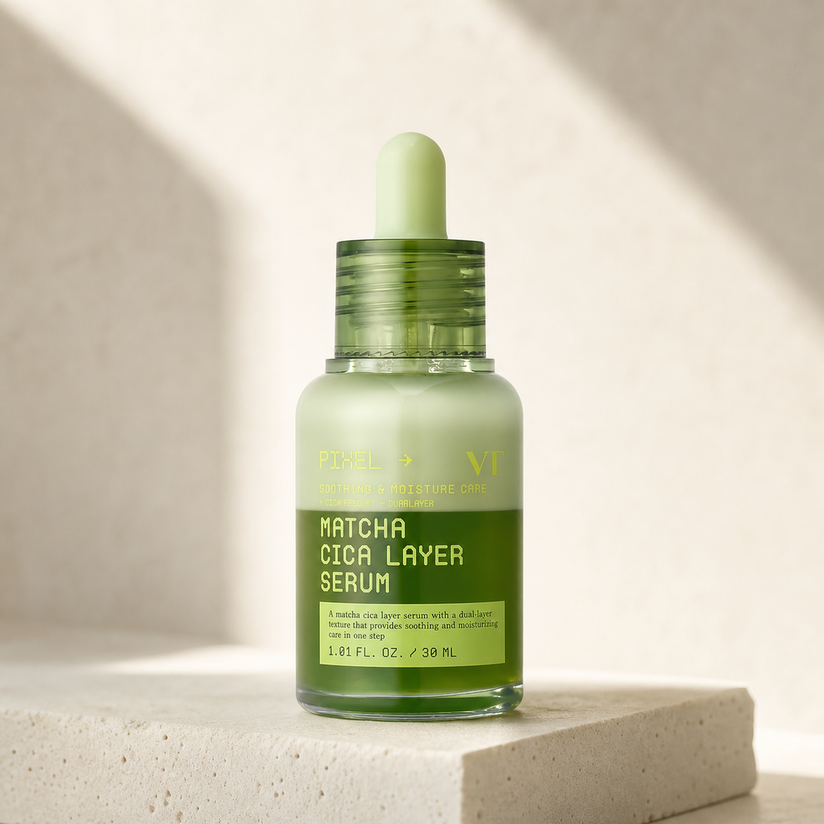 [VT Cosmetics] Matcha CIca Layer Serum 30ml - Premium product display PDP image