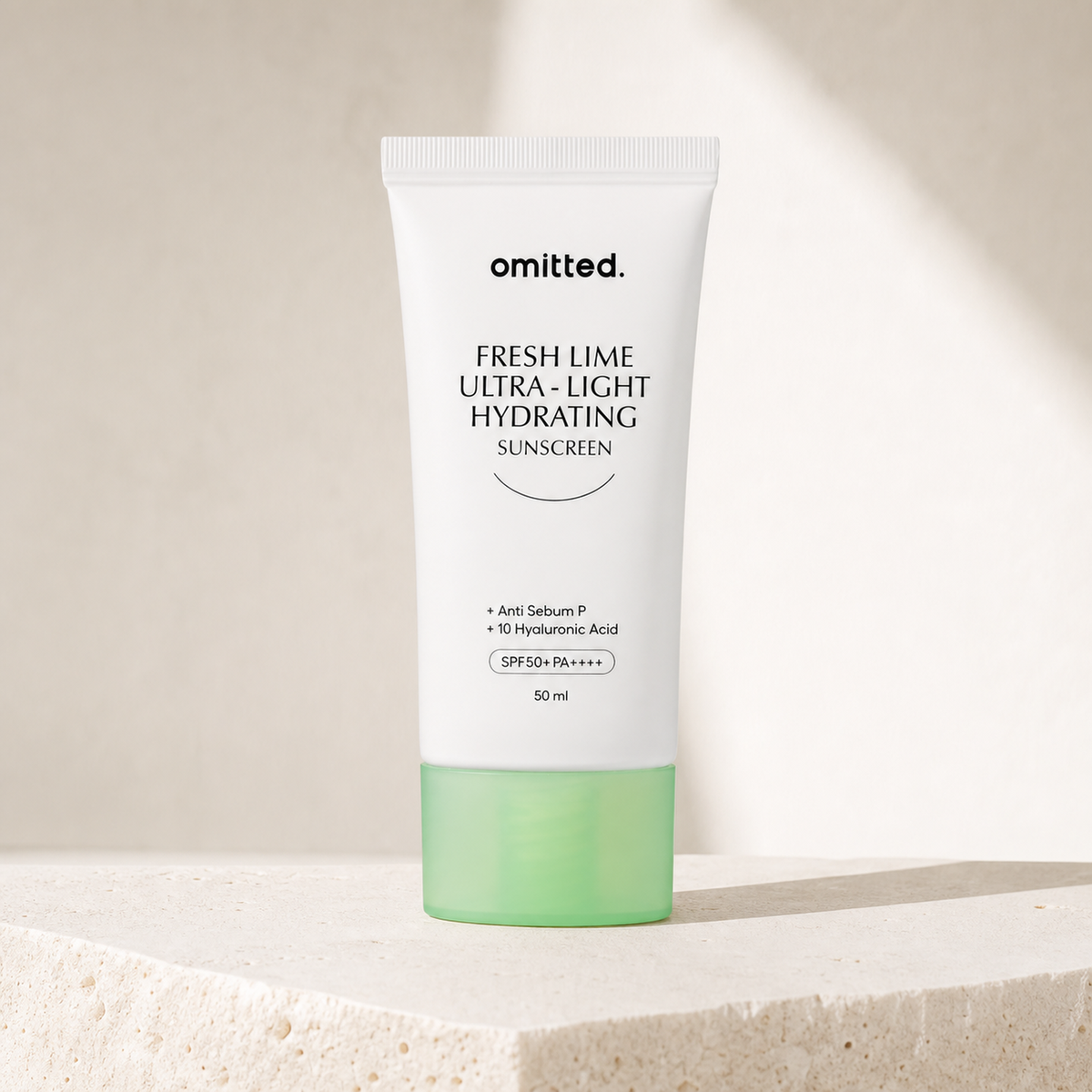 [Omitted] Fresh Lime Ultra-Light Hydrating Sunscreen 50ml - Premium product display PDP image