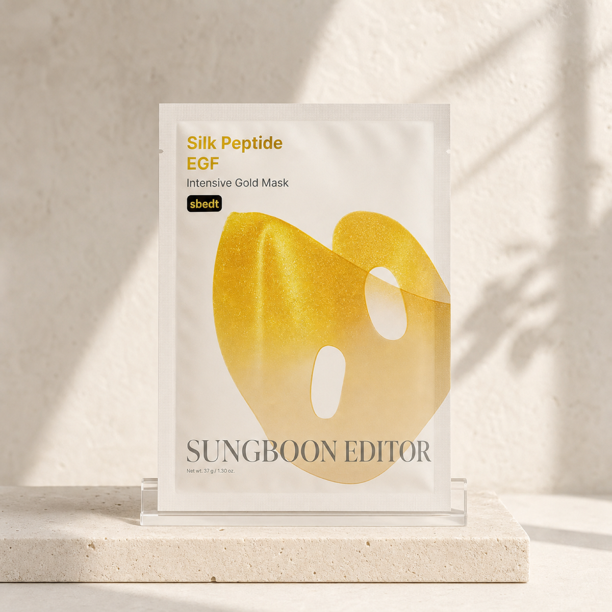 [SUNGBOON EDITOR]Silk Peptide EGF Intensive Gold Mask 37g*4ea - Premium product display PDP image