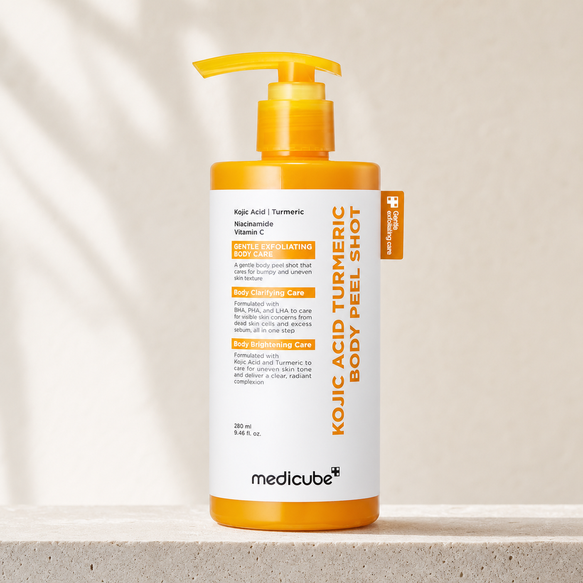 [Medicube] Kojic Acid Turmeric Body Peel Shot 280ml - Premium product display PDP image
