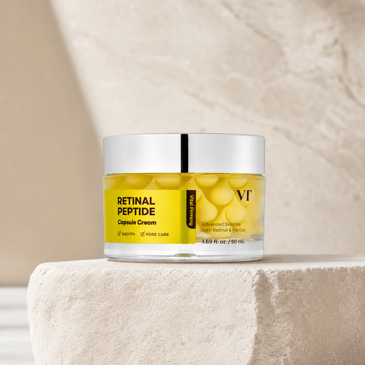 [VT Cosmetics] Retinal Peptide Hyaluronic Capsule Cream 50ml - Premium product display PDP image