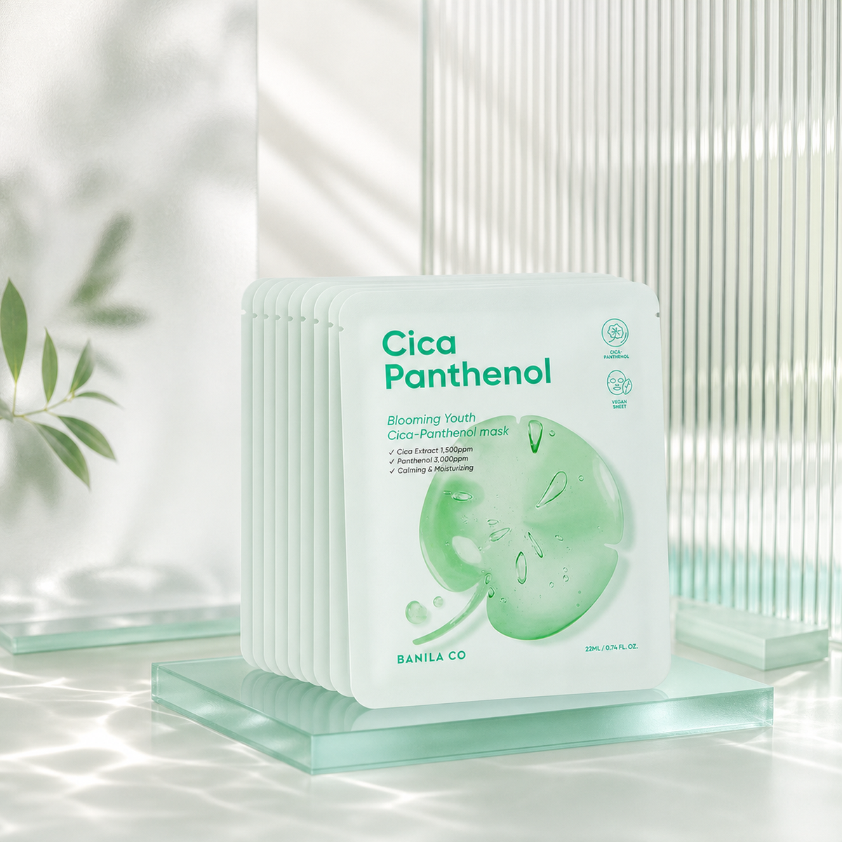 [Banilaco] Blooming Youth Cica-Panthenol Mask 10EA - Premium product display PDP image