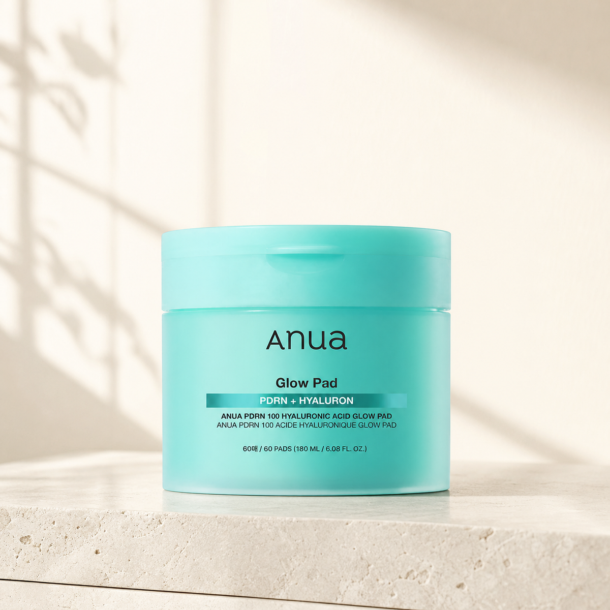 [anua] PDRN 100 Hyaluronic Acid Glow Pad 180ml 60ea - Premium product display PDP image