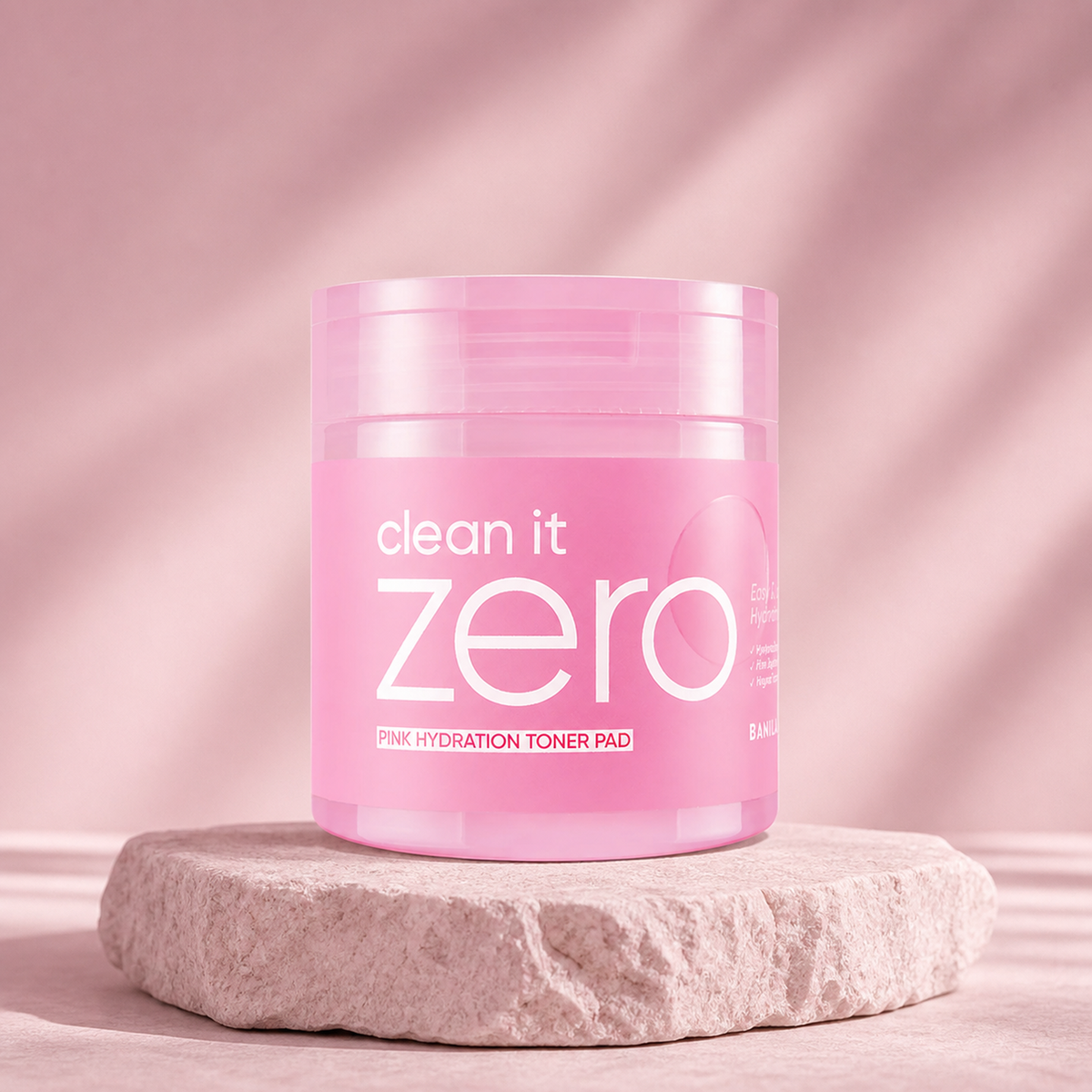 [Banilaco] Clean it Zero Pink Hydration Toner Pads 70ea - Premium product display PDP image