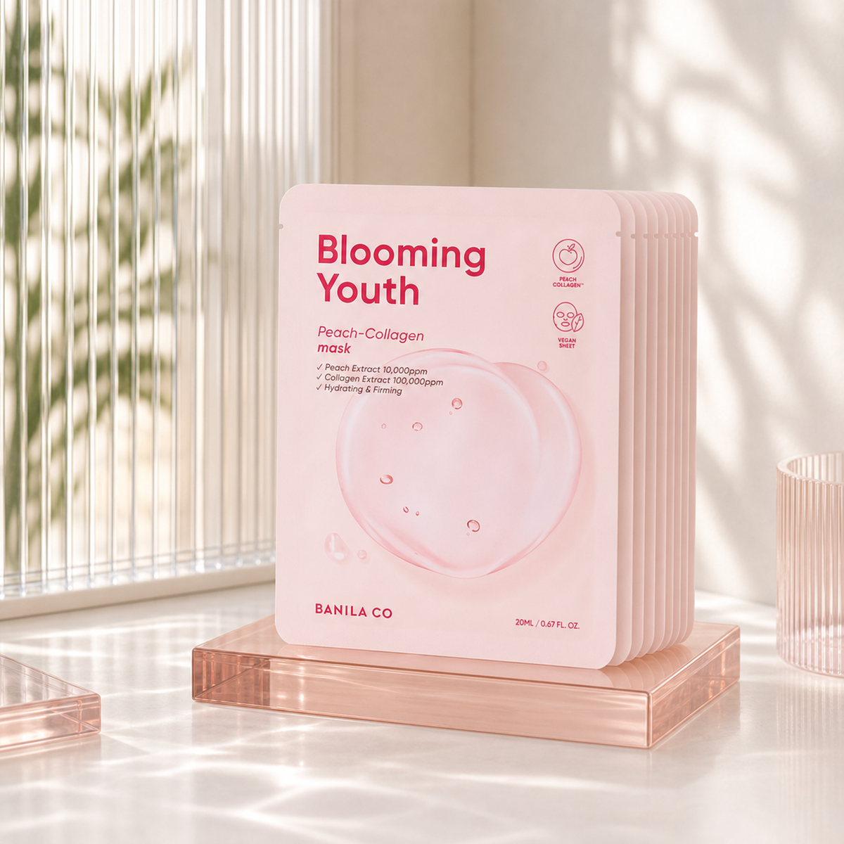 [Banilaco] Blooming Youth Peach Collagen Mask Sheet 10EA - Premium product display PDP image