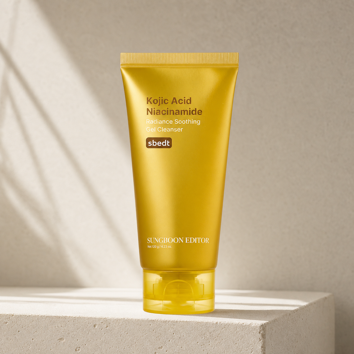 [SUNGBOON EDITOR] Kojic Acid Niacinamide Radiance Soothing Gel Cleanser 120g - Premium product display PDP image