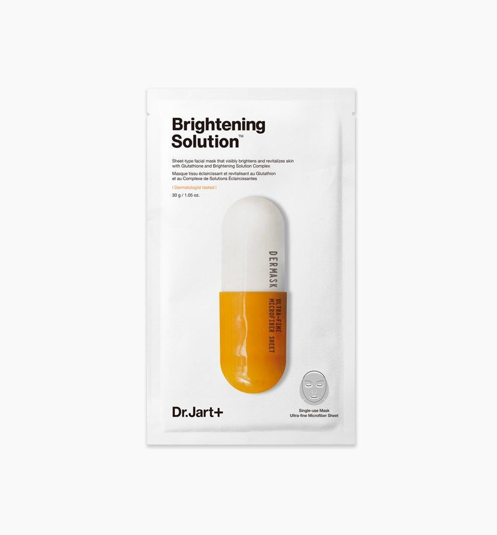 Dr.Jart+ Dermask Brightening Solution — five-pack box with individual mask packets