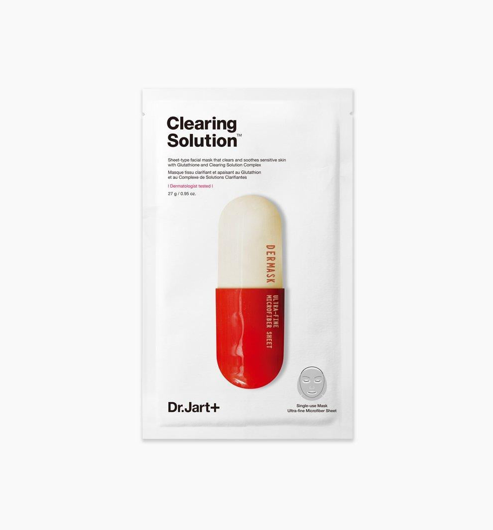 Dr.Jart+ Dermask Micro Jet Clearing Solution — five-pack box with green accents