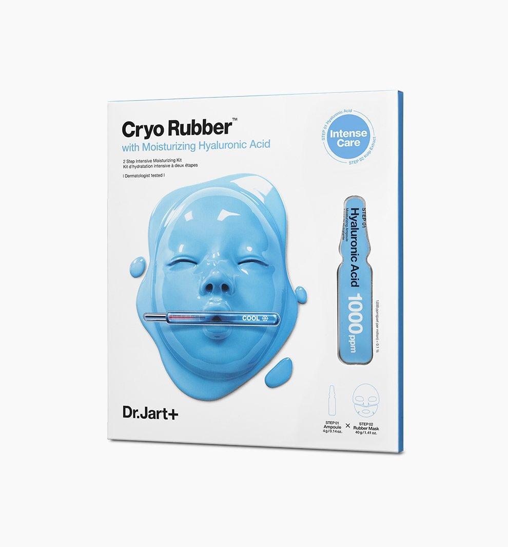 Dr.Jart+ Cryo Rubber with Moisturizing Hyaluronic Acid — blue ampoule with rubber mask pouch