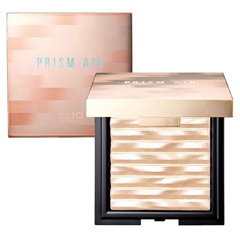 CLIO Prism Highlighter 7g — compact pan with shimmery gold powder and mirror lid open