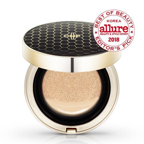 CNP Laboratory Propolis Ampule In Cushion No.21 — compact case with puff shown open