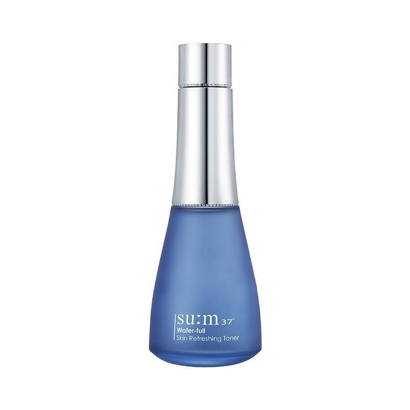 Su:m37 Water-full Skin Refreshing Toner 170ml — clear bottle with pale label on white surface