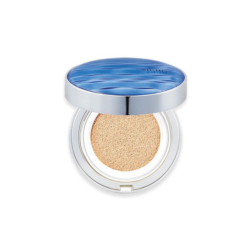 Su:m37 Water-full CC Cushion Light Beige No.1 — compact open showing puff and cushion
