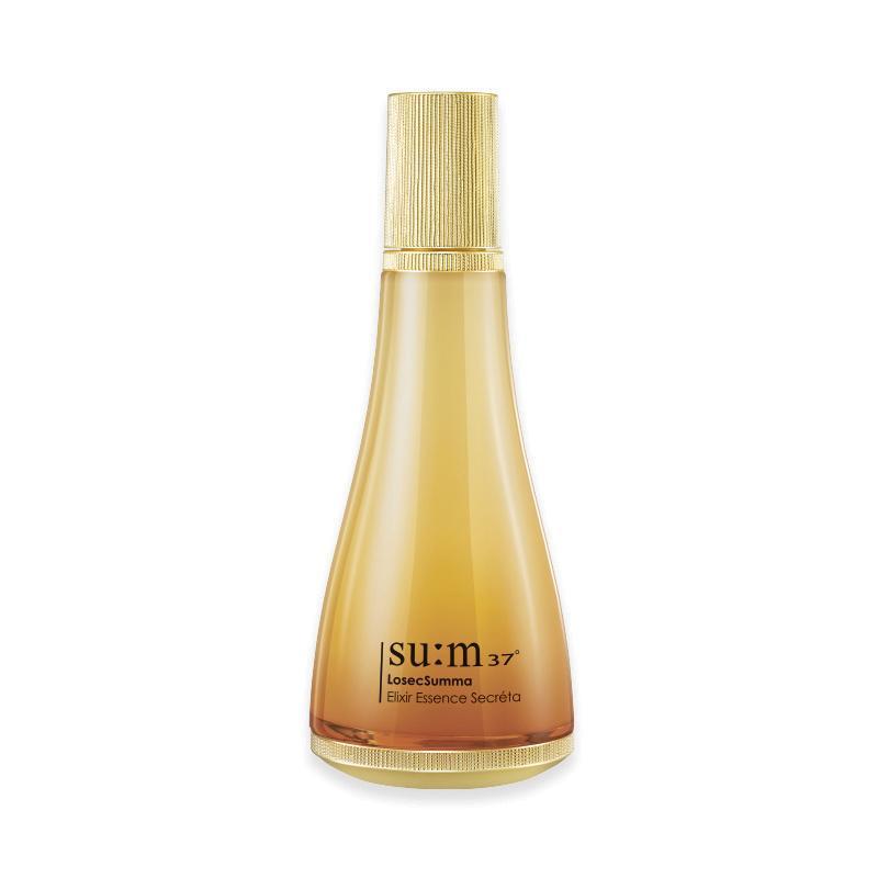 Su:m37 LosecSumma Elixir Essence Secreta 150ml — gold bottle with pump dispenser and luxe label