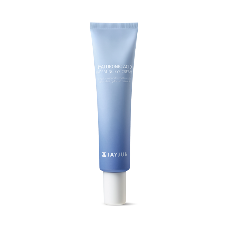 JayJun Hyaluronic Acid Hydrating Eye Cream 25ml — small white jar with spatula