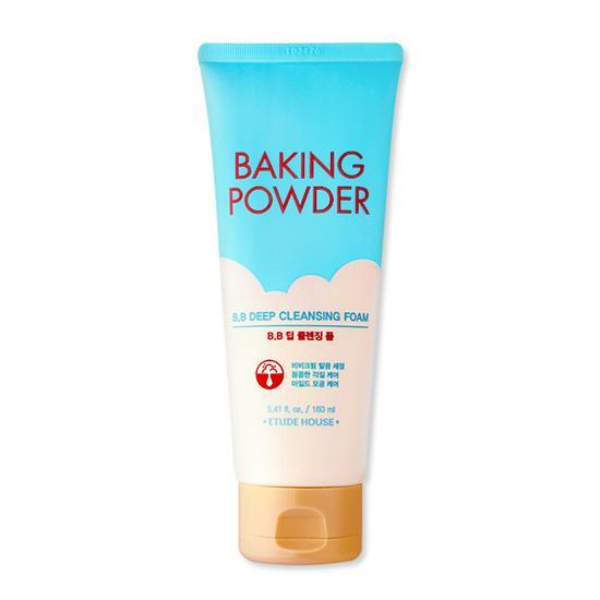 EtudeHouse Baking Powder BB Deep Cleansing Foam 160ml — white tube front