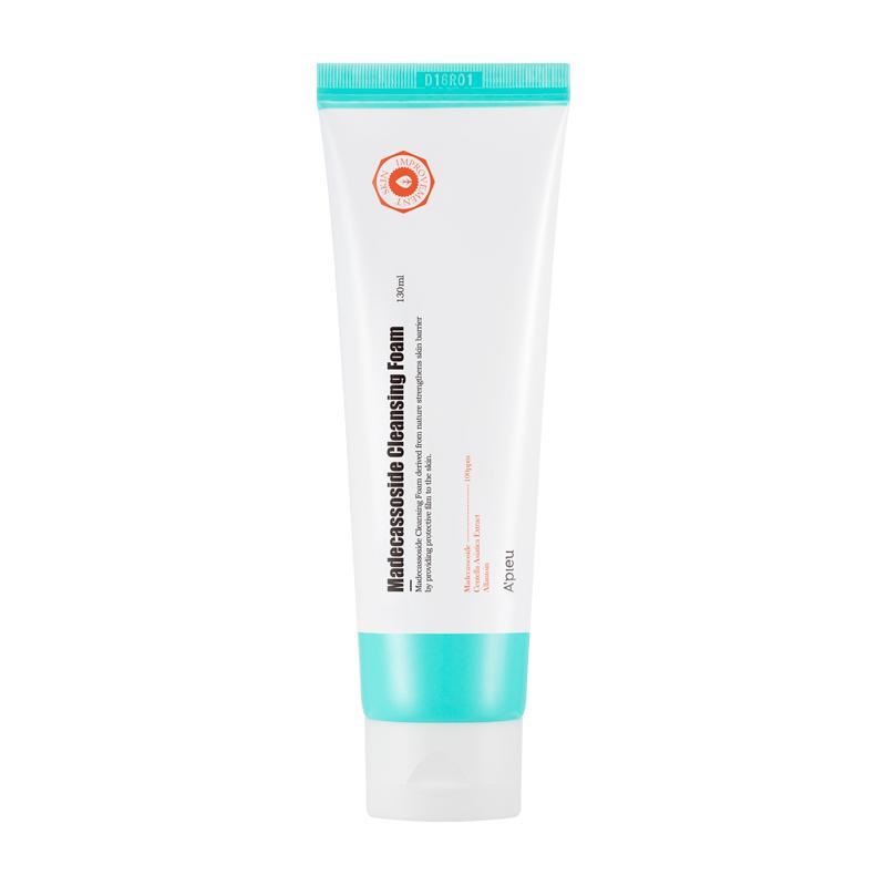 Apieu Madecassoside Cleansing Foam 130ml — green tube with cica leaf motif on white background