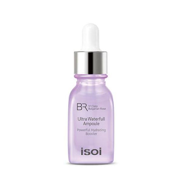 ISOI Ultra Waterfull Ampoule 15ml — compact dropper bottle with gold accents