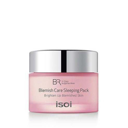 ISOI Bulgarian Rose Blemish Care Sleeping Pack 50ml — glass jar with rose-tinted lid