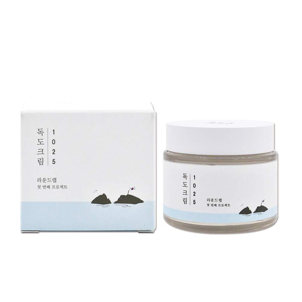 ROUNDLAB 1025 Dokdo Cream 80ml — white jar with blue label on clean background