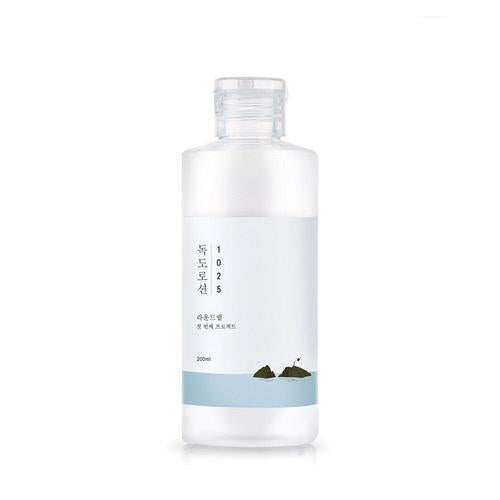 ROUNDLAB 1025 Dokdo Lotion 200ml — pump bottle with clean blue-white label on white background