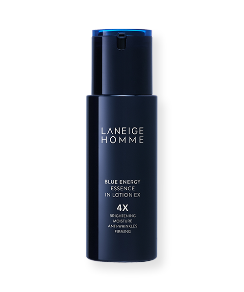 Laneige Homme Blue Energy Essence In Lotion 125ml — navy blue pump bottle front view
