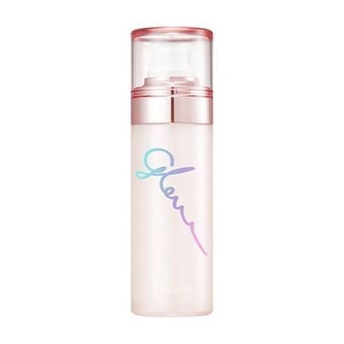 Missha Glow Skin Balm To Go Mist 80ml — compact spray bottle with metallic cap on white surface