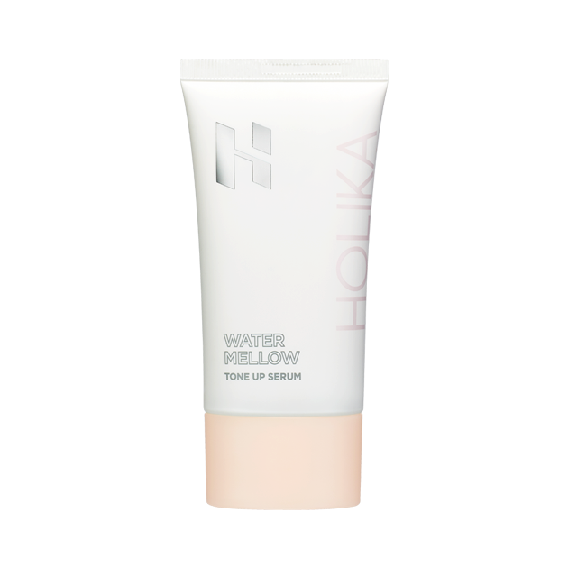 HolikaHolika Water Mellow Tone Up Serum 60ml — pastel tube with SPF30 label on clean background