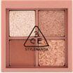 3CE Mini Multi Eye Color Palette 3.5g — swatches of four shades on skin