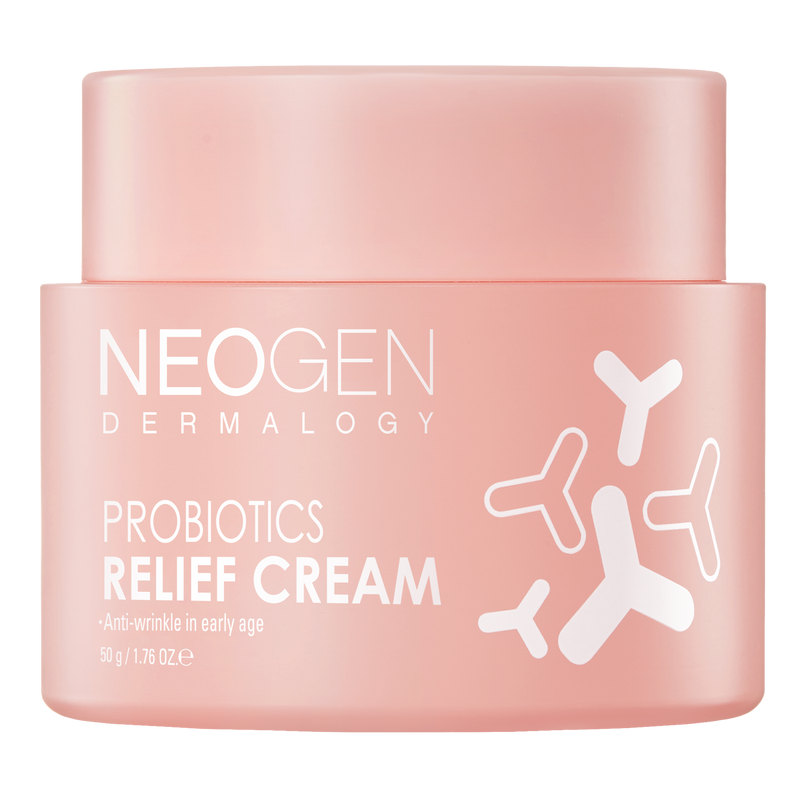 NeoGen Dermalogy Probiotics Relief Cream 50g — white jar with probiotics label and lid