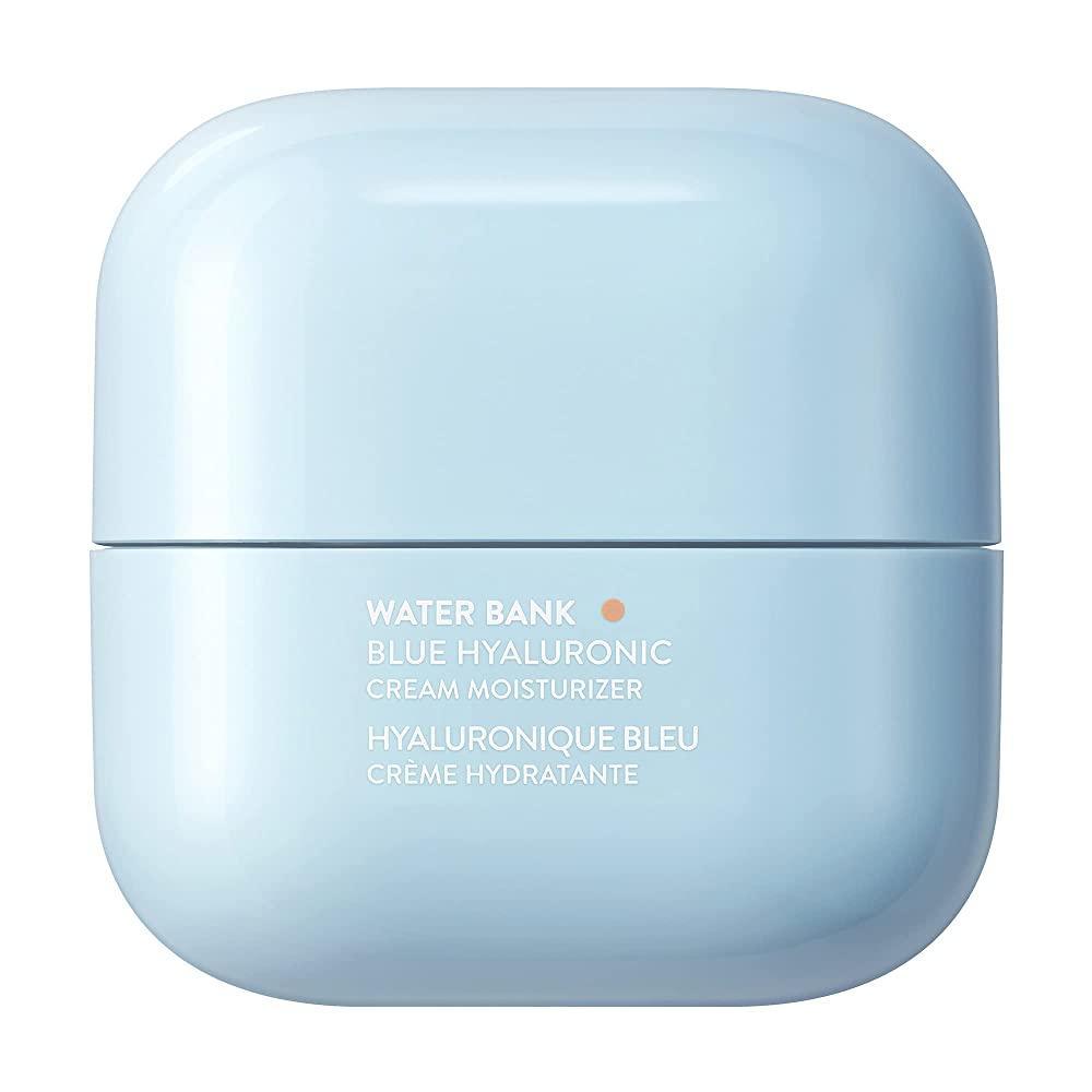 Laneige Water Bank Blue Hyaluronic Cream 50ml — blue jar with lid on white background